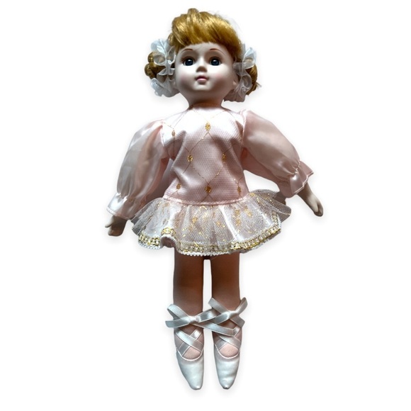 The San Francisco Music Box Ballerina Porcelain Doll Musical‎ Wind Up 12 Inch - Picture 3 of 16